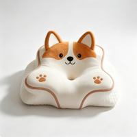 Oreiller cervical OEM en mousse à mémoire de forme, motifs papillon, loutre, corgi, lapin, couleur et logo personnalisables, échantillon disponible, oreiller de sommeil, vente en gros