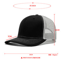 Richardson – chapeau de camionneur en maille réglable unisexe, protection solaire, respirant, pour l'extérieur, printemps et été, WD-38