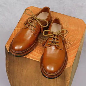 Chaussures en cuir respirantes et élégantes pour hommes, chaussures plates décontractées et habillées pour affaires, chaussures d'extérieur rehaussantes grandes tailles pour hommes - Product Image 2