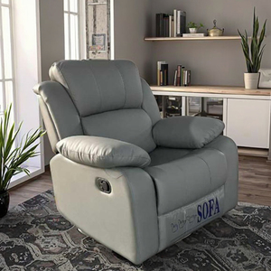 <span class=keywords><strong>Poltrona</strong></span> Reclinabile in Pelle di Lusso Pieghevole, Sedia a <span class=keywords><strong>Dondolo</strong></span> Manuale per Camera da Letto e Appartamento - Product Image 3