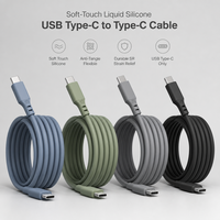 Cable de Carga Rápida PD de 1.8m, Trenzado de Nailon Resistente a Roturas, Tipo-C para Teléfono Móvil, Computadora y Cámara