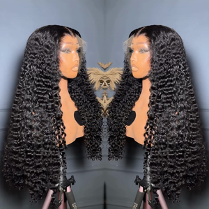 Parrucca Frontale HD in Pizzo con Capelli Umani, Senza Colla, Ricci Burmesi, Capelli con Cuticole Allineate, per Donne Nere - Campione Gratuito - Product Image 1