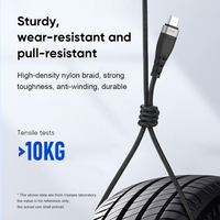 Cable USB-C de Carga Rápida Miccell 2.4A para iPhone, Computadora e Impresora - Aleación de Aluminio, Opciones de Longitud de 1M/2M/3M