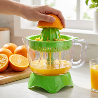 Huishoudelijke 700ML Elektrische Citruspers 25W Tweezijdige Draaimechanisme Sinaasappel- en Citroenpers met Cones, Gemakkelijk te Reinigen