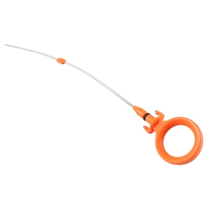 Dipstick oli mesin Orange oranye dan perak 304 Dipstick baja tahan karat 580mm untuk Audi A4 Quattro 2005-2009 06D115611B - Product Image 5