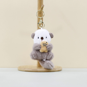 Vente en gros de pendentif loutre mignon porte-clés en peluche poupée castor adorable animal en peluche personnalisé pour cadeau promotionnel - Product Image 3