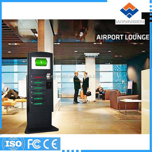 Torre de Carga de Teléfonos Públicos con Cerraduras de Autoservicio Operadas por Computadora y Ranura para Tarjetas de Crédito, Modelo APC-06B - Product Image 4