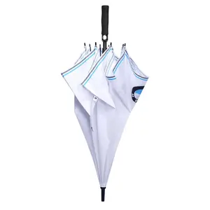 Mode Desain Baru Payung Dua Warna Besar Tahan Angin Tahan Air Kanopi Ganda Payung Golf Luar Ruangan