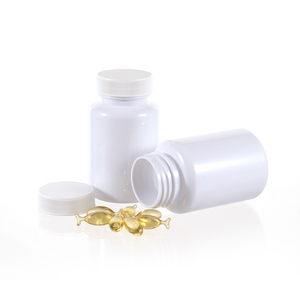 PET plastica 120cc bottiglie bianche capsula bottiglia di pillola medicina vitamina contenitore bottiglia con tappo a vite bianco - Product Image 5