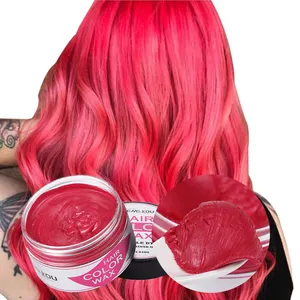 Private Label Hair Color Wax Hair Dye Color Mud 9 Colors Temporary Hair Dye Wax