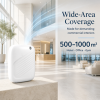 Diffuseur de parfum commercial 400 ml sans eau à brume froide pour zones de réunion et bureaux 500-1000 m³ avec application Bluetooth et verrouillage par clé