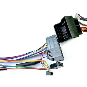 High quality custom manufacturing design car play audio dsp cable assembly wire harness adapters