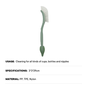 Brand New Baby Bath Products 2-in-1 <b>Bottle</b> <b>Brush</b> PP TPE Nylon <b>Bottle</b> <b>Brush</b> for Deep Cleaning All Kinds of Cups <b>Bottles</b> Nipples - Product Image 4