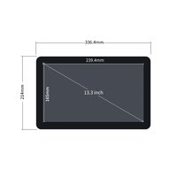 Tablette android intelligente de 13, 15, 21 pouces, cadre ouvert, écran tactile, lecteur d'ordinateur, écran tactile capacitif, moniteur tout-en-un