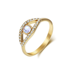 Anillo de Piedra Lunar para Mujer, Joyería Artística Retro de Moda en Acero de Titanio para el Dedo Muñeco - Product Image 5