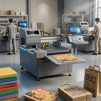 Impression numérique en une seule passe, sacs en papier portables pour les achats, étiquettes en kraft, impression de petites boîtes cadeaux en carton ondulé, imprimante à passage unique