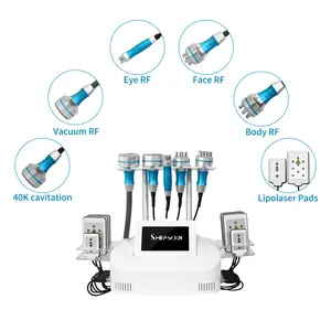 Новое поступление 40 кГц 6 в 1 кавитационная машина для удаления жира на животе