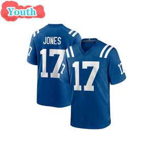 Nueva Camiseta de Fútbol Americano de Alta Calidad 2025, Camiseta Juvenil de los Indianapolis 17, Daniel Jones 28, Taylor 84, Tyler Warren, Cosida, Camiseta de Rugby para Niños - Product Image 3