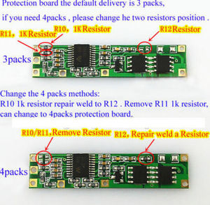 3 S 12.6V 4S 16.8V 2A 3 stringhe Batteru PCB Board protezione batteria per 3-4 confezioni 18650 batteria agli ioni di litio - Product Image 3
