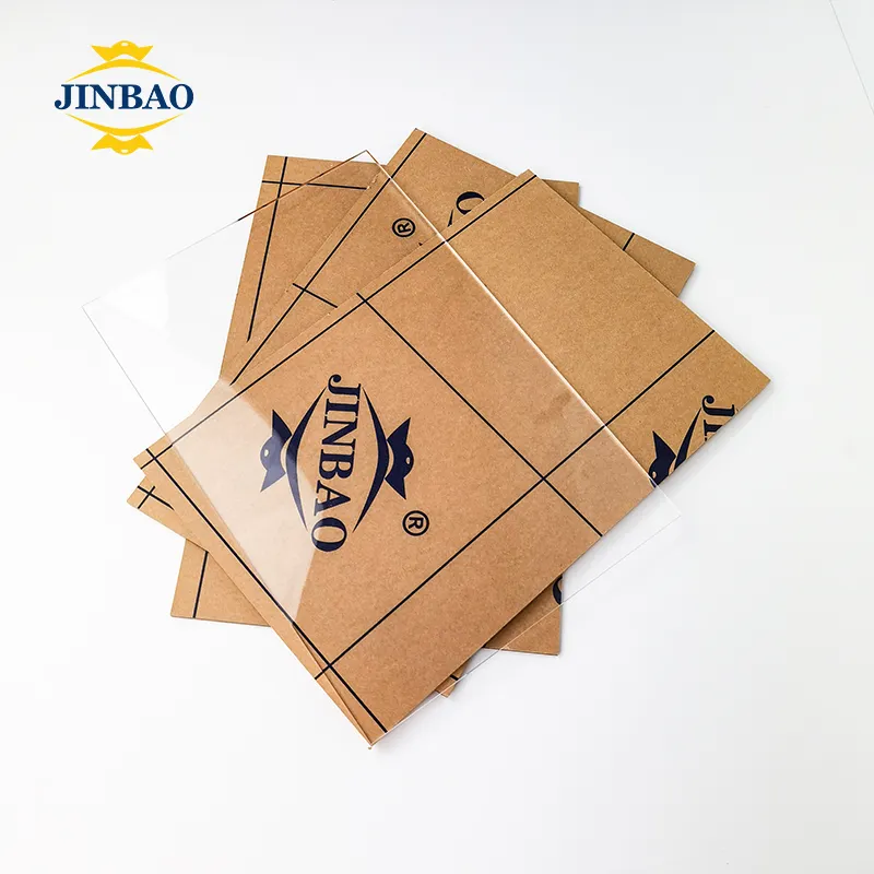 JINBAO תוצרת סין מותאם אישית לייזר מוטבע שריטה עמיד מחיר של אקריליק לוח