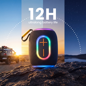 迷你无线5.3扬声器 1200mAh可充电电池 IPX5防水 USB TF/SD/MMC播放 适用于家庭音响电脑 - Product Image 3