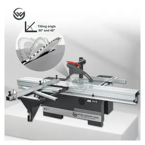Máquina de sierra de panel deslizante de corte de madera portátil CNC circular pequeña HZ507, máquina de sierra de mesa para carpintería