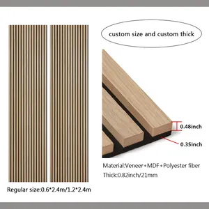 Wood Acoustic Wall Panels For Decor Interior Akupanel Acoustic Panels Wholesale Wall Sound Proofing Slat Ceiling Panels