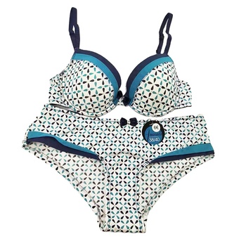 Stylish printing pattern micro ladies sexy panties and bra sets custom logo design