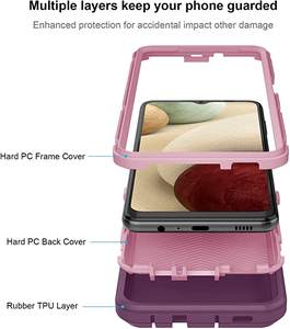 Funda protectora 3 en 1 para teléfono móvil <span class=keywords><strong>Samsung</strong></span>, carcasa resistente a prueba de golpes para <span class=keywords><strong>Galaxy</strong></span> A12, A13, A53, 5G, A22, A32, A23, A73 - Product Image 2