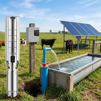 Machine de pompage d'eau solaire Pompe à eau solaire de surface Pompe à eau solaire submersible pour l'agriculture