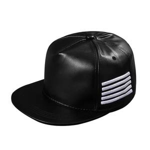Gorra plana de verano para hombres y mujeres, sombrero de béisbol de cuero PU para el sol, estilo coreano, combina con todo, sombrero de moda de 5 paneles, característica común de tela - Product Image 4