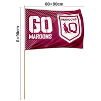 Promotion : Drapeaux personnalisés 2x3 pieds (40x60cm) pour extérieur, double face, sublimation, vierges, avec n'importe quel logo, drapeaux et bannières sur mesure