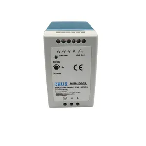 CHUX POWER SUPPLY AC to DC 100W 24V 4A Low Cost Switching Power Supply Industrial DIN Rail SMPS