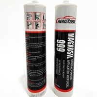 Scellant en silicone transparent haute performance multi-usages de 300 ml, acceptant les commandes personnalisées, pour la construction et le transport
