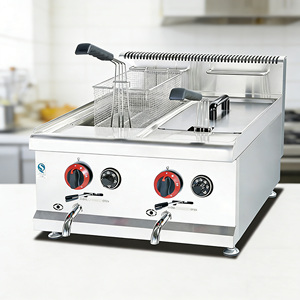 Freidora Doble Astra de Acero Inoxidable con Diseño Ahorrador de Trabajo y Eficiente en el Uso de Aceite para Restaurantes de Comida Rápida - Product Image 5