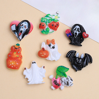 KI xiduo dessin animé Halloween mignon fait à la main bricolage colle résine petit accessoire décoration matériel Pack