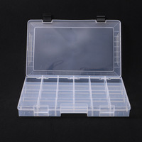 Boîte de rangement en plastique transparent avec séparateurs et bacs amovibles pour les étuis à outils de pêche, utilisation en lac et en rivière