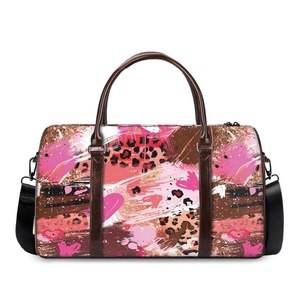 Borsa da Viaggio Grande Personalizzata per Donna, Borsa per Weekend, <span class=keywords><strong>Palestra</strong></span> e Sport all'Aperto in Pelle PU con Stampa Leopardata e Mimetica - Product Image 2