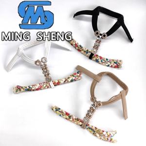 Venta al por Mayor de Partes Superiores de Zapatos Semiterminadas con Decoración de Pedrería para Sandalias de Moda de Verano para Mujer - Product Image 1