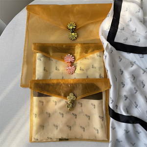 Chuanghua กระเป๋าผ้าพันคอผ้า<span class=keywords><strong>ไหม</strong></span>ออร์แกนซ่าทรงซองจดหมายลายกบจีน - Product Image 5