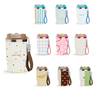 Gobelet de voyage isotherme en acier inoxydable 304, personnalisable, 16 oz, réutilisable, avec couvercle 2-en-1, idéal pour les mugs - Product Image 1