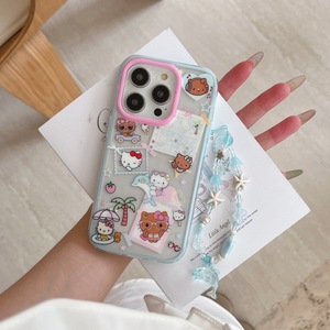 Funda Rígida de TPU con Diseño de Bloques de Color, Estilo Veraniego, Protección 360° para iPhone 16/15 Pro Max/14/13, Diseño Femenino con Marco para Cámara - Product Image 2