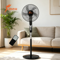Ventilateur sur pied télécommandé de 16 pouces, écoresponsable, à économie d'énergie, avec minuterie, pour atelier et maison, vente en gros