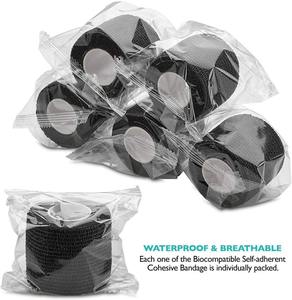 وشم Hadiyah ملون مقاوم للماء غير منسوج تمارين رياضية ذاتية اللصق شريط رياضي رباط متماسك 5 متر * - Product Image 5