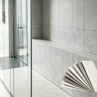 Panneaux muraux SPC de 2 mm de haute qualité, prix d'usine, écologiques, imperméables, pour salle de bain, panneau décoratif intérieur pour douche d'hôtel