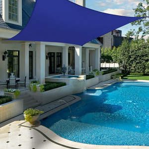 Auvents de soleil d'été pour jardin et piscine en plein air 6*6*6 mètres Voile d'ombrage triangulaire en polyester Utilisation d'ombrage de jardin - Product Image 5