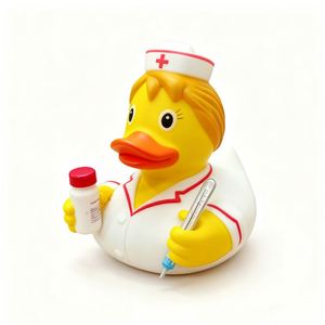 Jouet promotionnel 2025 : Canard infirmière en vinyle, jouet de bain flottant en caoutchouc pour bébés, idéal pour soulager le stress des enfants - Product Image 3