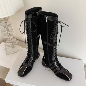 Botas de media pantorrilla ajustadas, modernas y versátiles para mujer, para otoño e invierno, con tacones gruesos. - Product Image 6