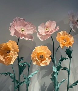 L-001 2026 Nuovo Design Gigante di Papaveri Misti per Decorazioni di Matrimoni, Centri Commerciali e Hotel - Product Image 1