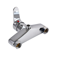 Robinet mitigeur de douche mural simple ITALOMIX en zinc à levier unique pour salle de bain